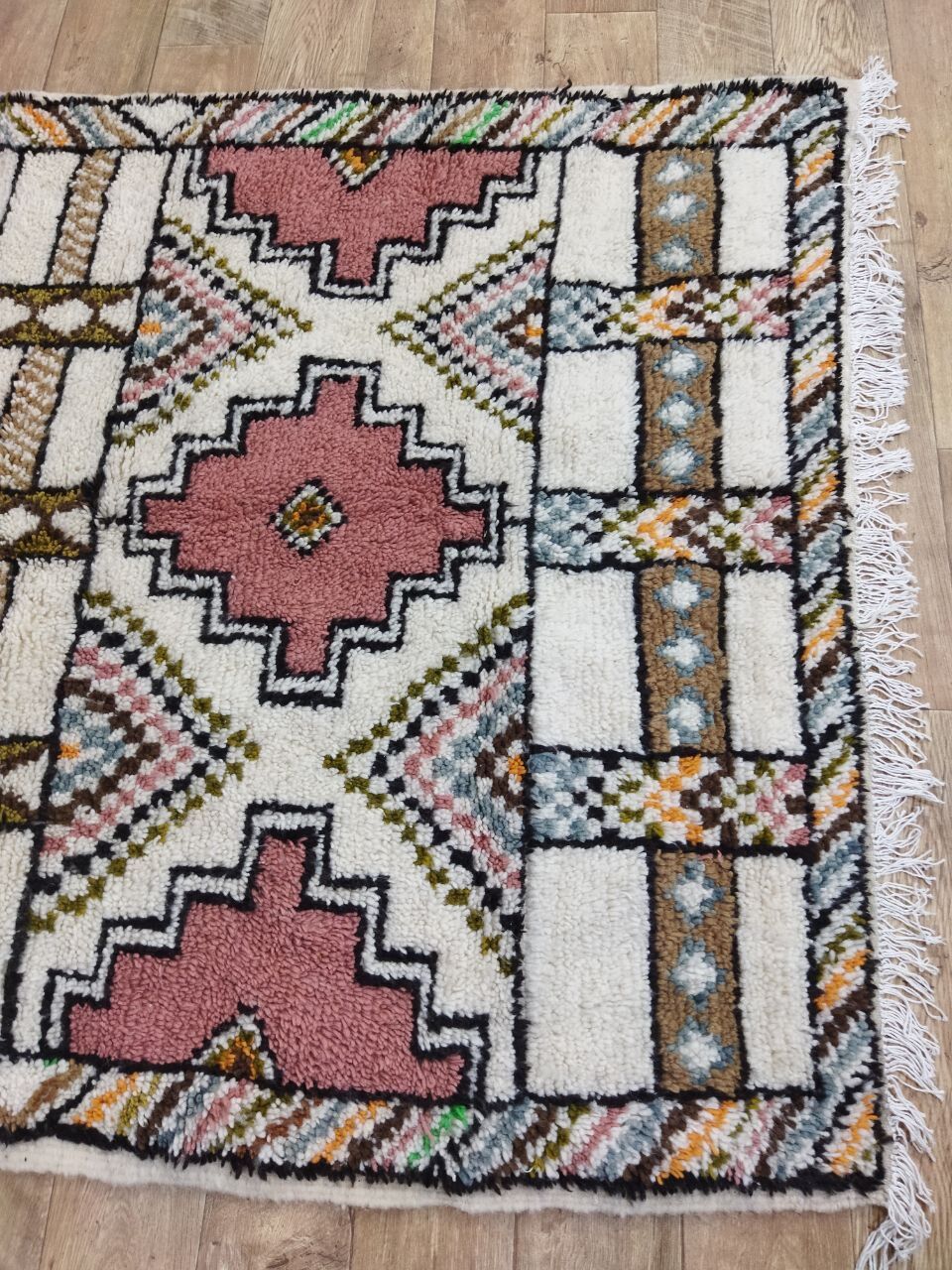 Handmade Moroccan Berber carpet 250 X 144 CM