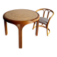 Vivai del Sud rattan dining table — Italy, 1970s