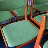 Set of 6 Danish teak dining chairs by Erik Buch, 1960