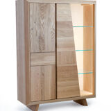 BIBLIOTHEQUE Solid Oak Showcase