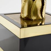 Christian Techoueyres brass palm lamp for Maison Jansen 1970s