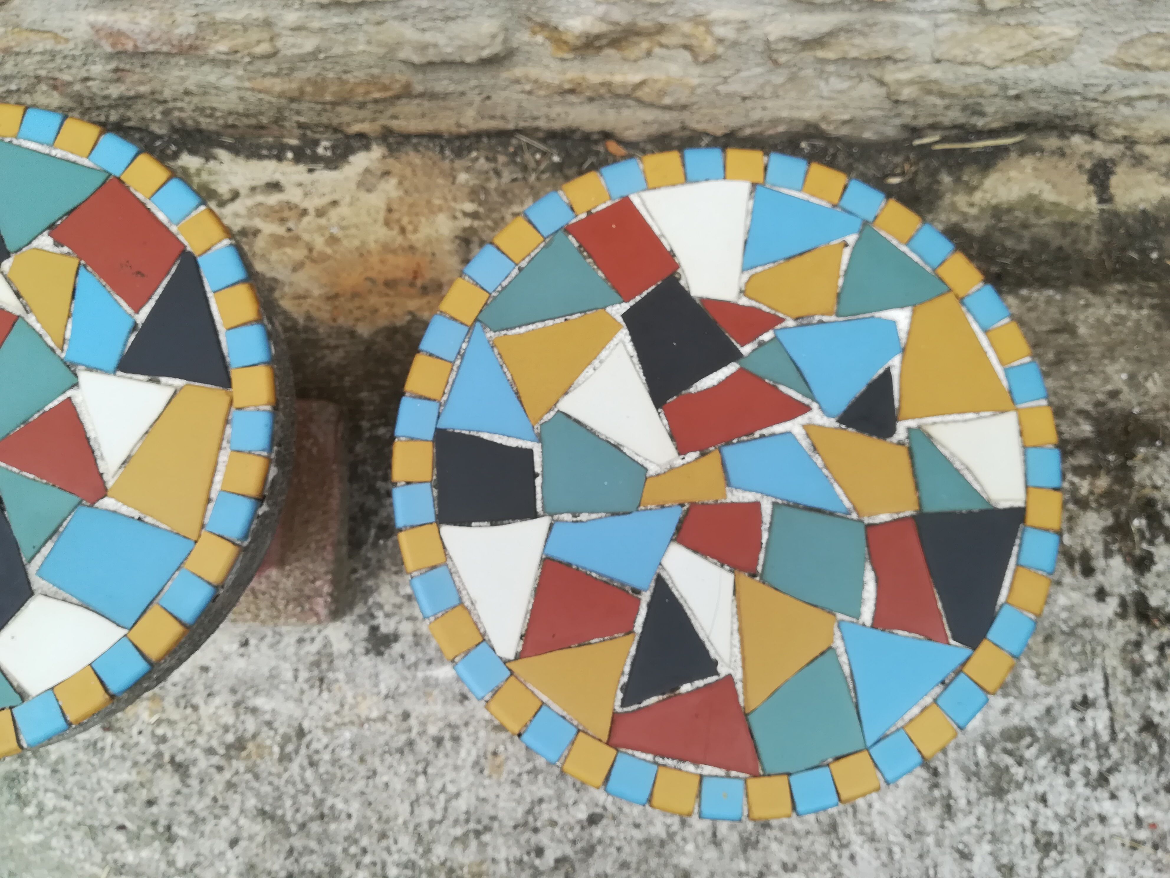 Mosaic stools