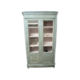 Old Patinated English Showcase Library