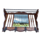 Coat rack with mirror