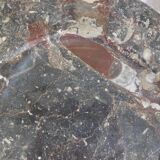 Plateau en pierre fossilisée