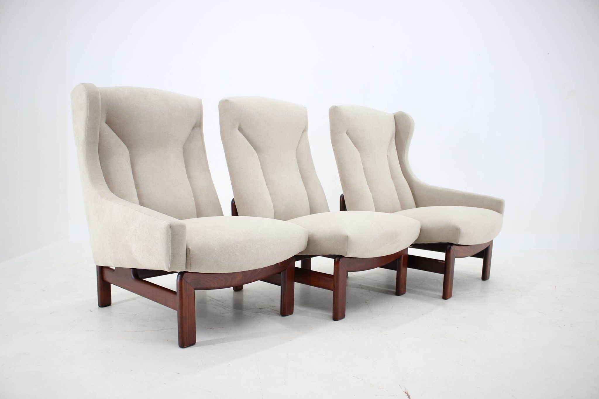 1970s modular three seater sofa by ton, czechoslovakia