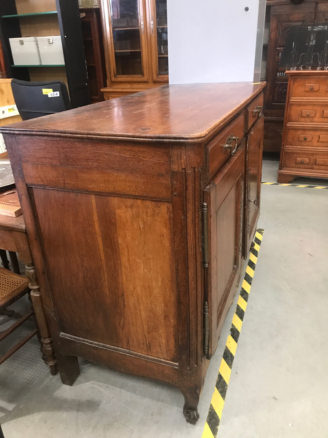 Parisian oak sideboard with two doors