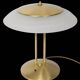 1980s Modern table lamp | Dimmable | Brass and glass