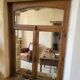 Pair of solid oak windows from the early 20th century.