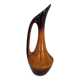 Poët-Laval vase with caramel brown enamel