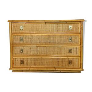 Commode bambou/laiton Dal Vera