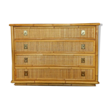 Commode bambou/laiton Dal Vera 1960