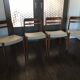 Ensemble scandinave de 4 chaises à manger en teck par Gustav Bahus et Eft. à partir des années 1960