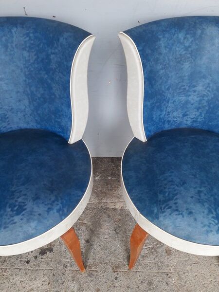 Pair of hairdresser chairs era art deco 1930