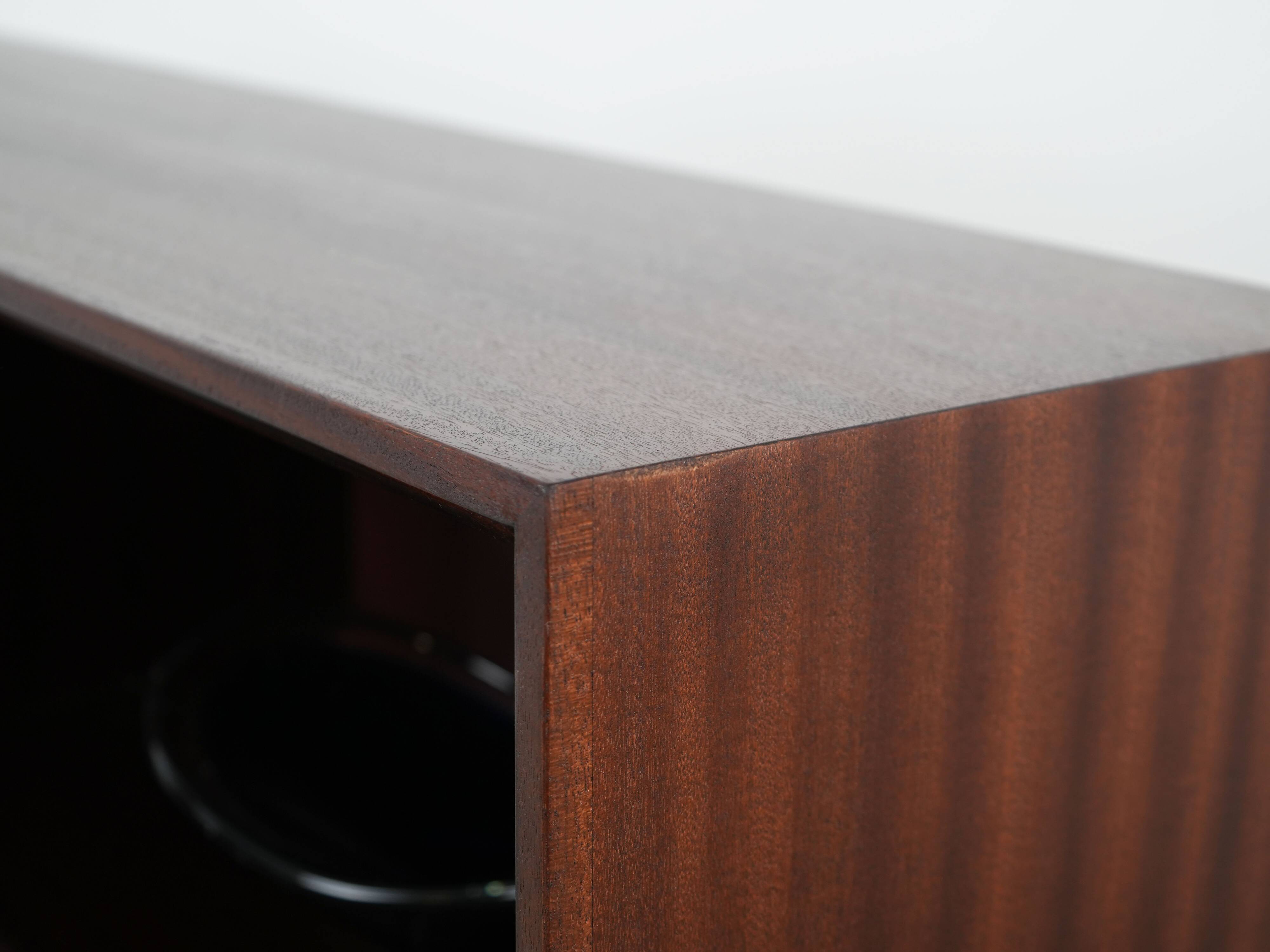 Mahogany bookcase, Danish design, 1970s, production: Denmark