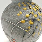 Handcrafted  and Hand-painted Multicolored Ceramic Vase by Fanciullacci, It
