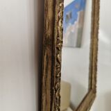 Miroir doré style Louis XIII - 58x48cm