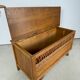 Coffre à jouet 1950 pieds compas et rotin