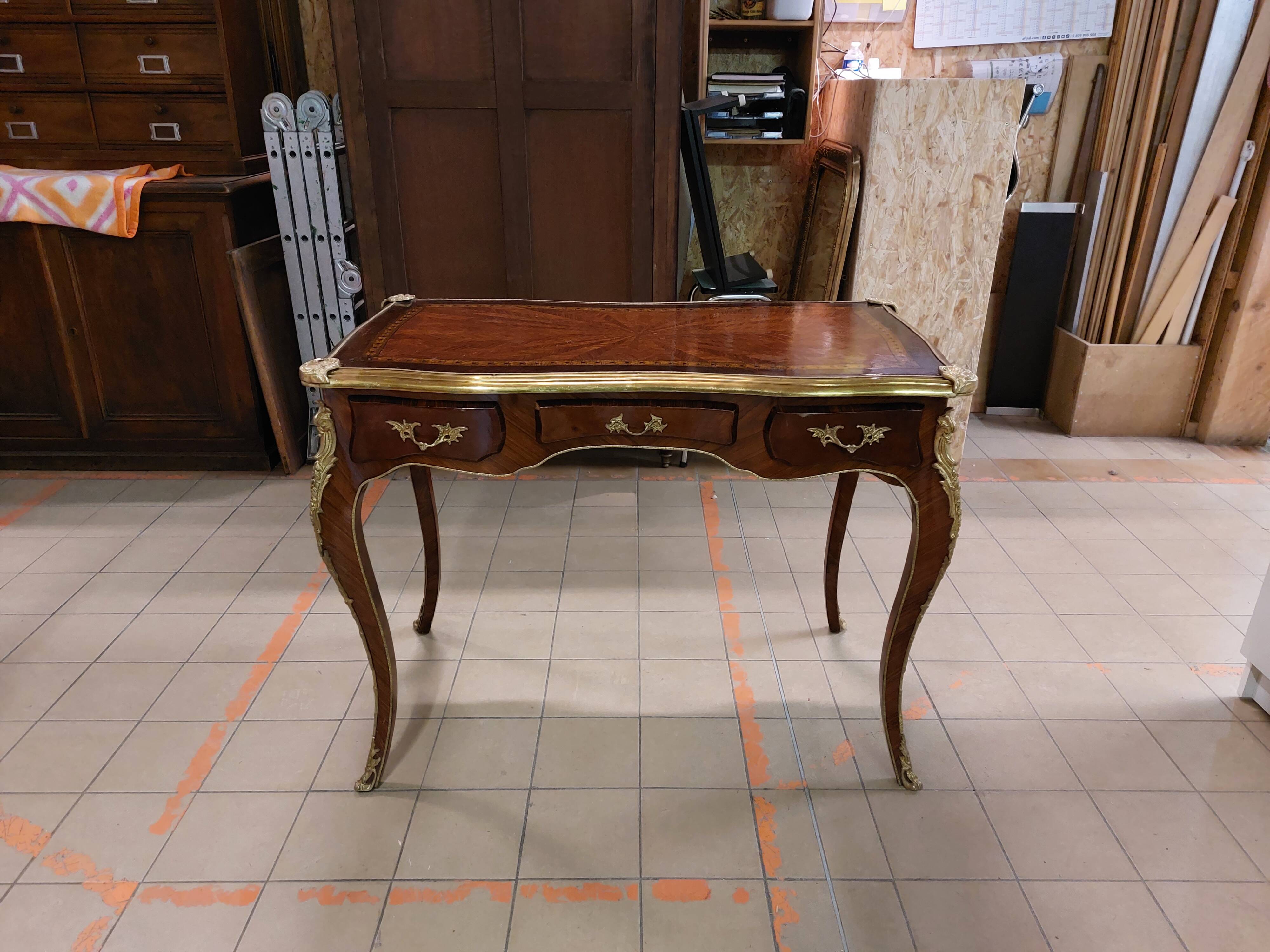 Louis XV style baroque living room desk