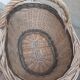 Oval basket woven wicker and hazel