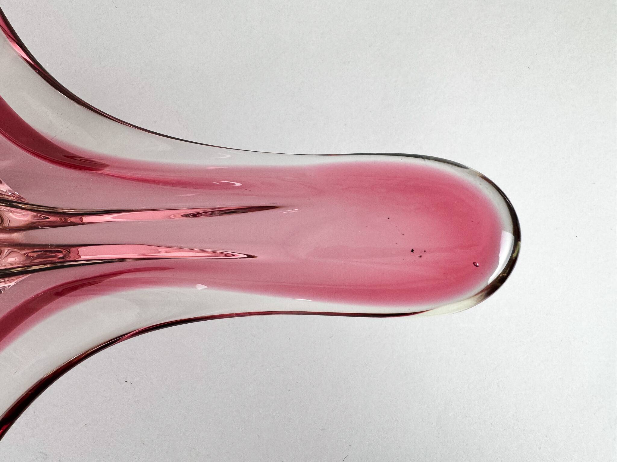 XXL Mid Century Murano Glass Bowl, Italy, Labeled