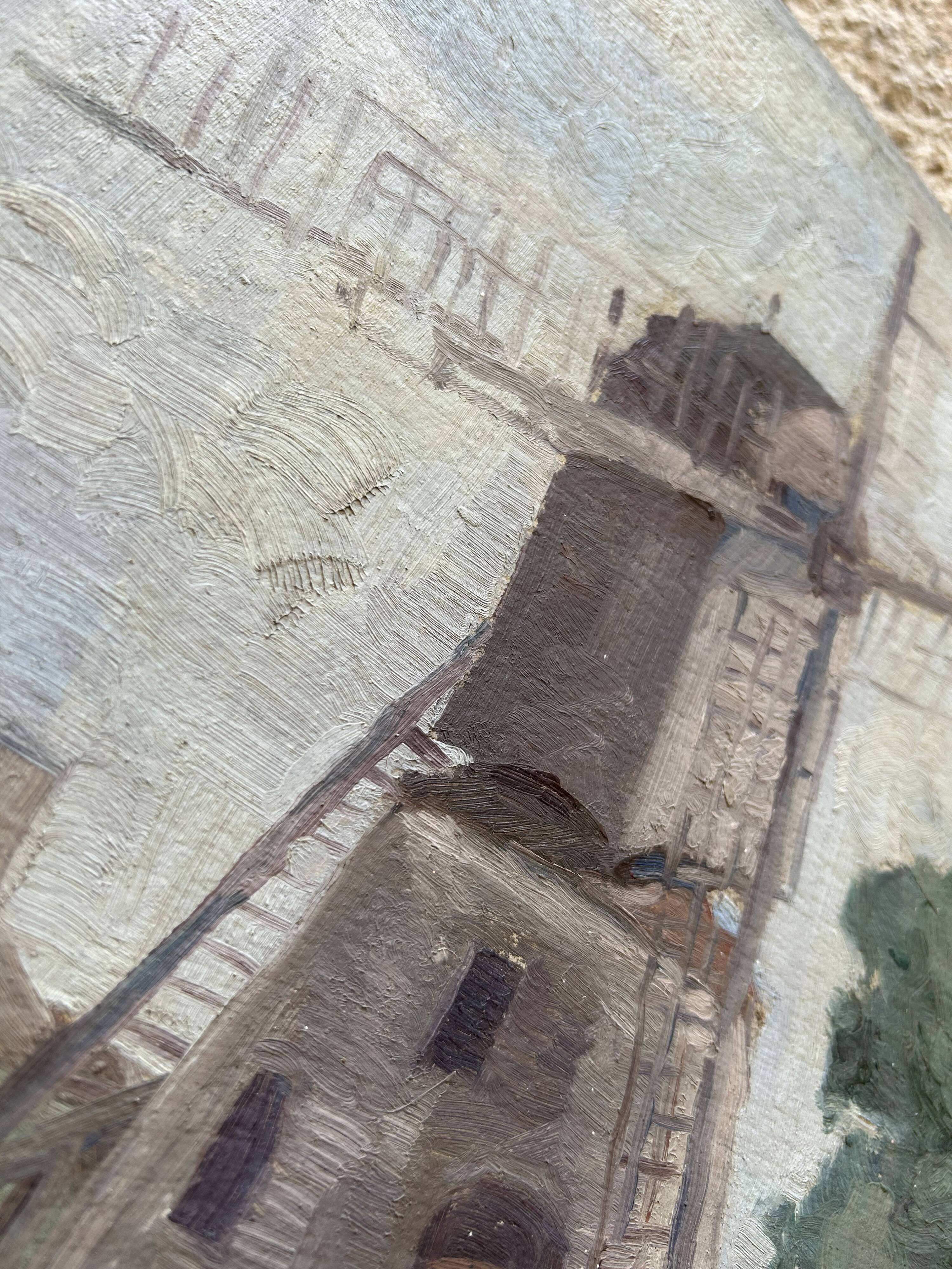 Huile sur carton signée A. Duwotock
