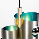 Suspension turquoise Space Age Spirelli