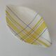 Salins shuttle dish – “Montreal” yellow & black decor – 1950s