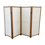Wood and linen screen