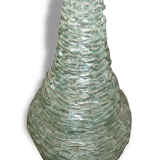 Lamp in glass pieces assembled on metal frame