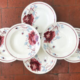 Ensemble de 6 assiettes Lunéville