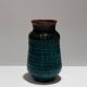 Vase en faïence à coulures, accolay, 1950s