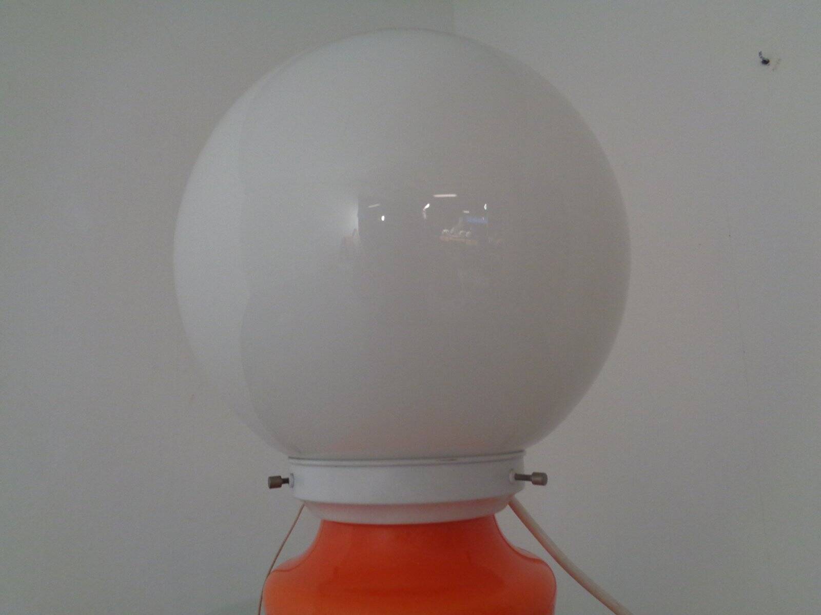 Italian glass standard lamp, 1970s