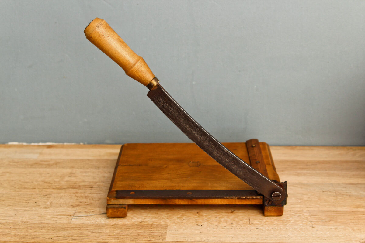 Old cutter, wood and metal