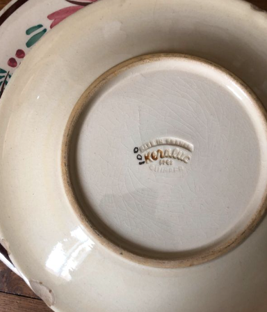 Set of 8 plates Keraluc Quimper