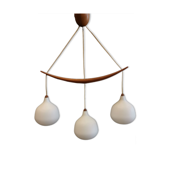 Scandinavian hanging lamp by Uno & Osten Kristiansson pour Luxus