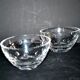 Cristal jg durand set of 2 cut crystal bowls with bubble dots