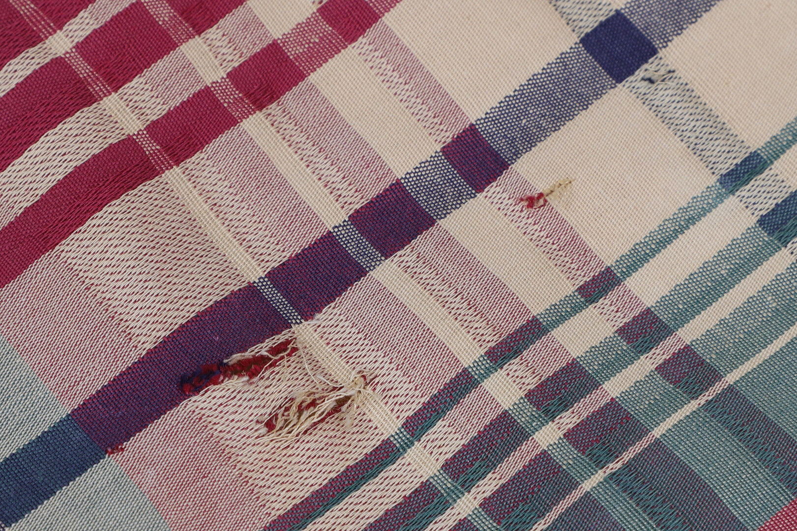 Armchair With bamboo stool covered with a cushion in suede fabrics from 1960s