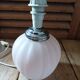 Sandblasted glass bedside lamp