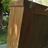 Meuble haut, vitrine en pin