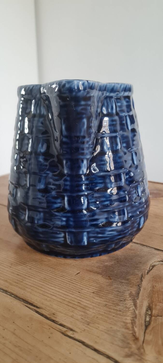 Sarreguemines earthenware pitcher