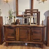 Brutalist enfilade in olive wood, 1952