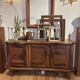 Brutalist enfilade in olive wood, 1952