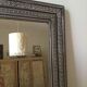 Antique patinated wood mirror