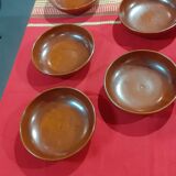 Hollow plates set of 6 vallauris felix ceram