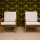 Paide de fauteuil scandinave design 1960