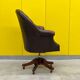 Fauteuil chesterfield directors en cuir brun