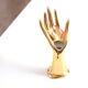 Golden porcelain fig hand, 70s