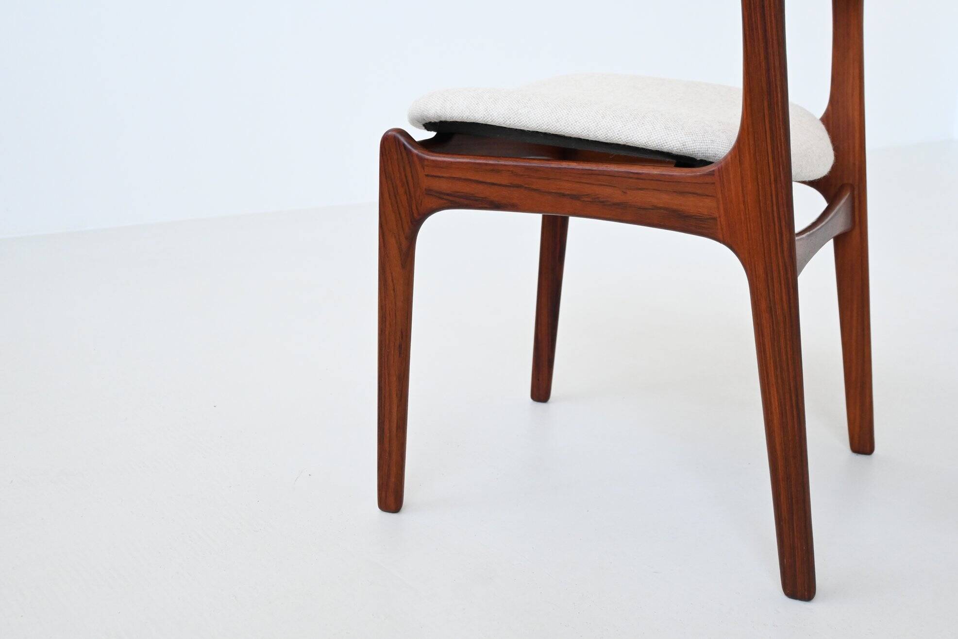 Erik Buch OD 49 set of ten dining chairs rosewood O.D. Mobler Denmark 1960