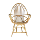 Fauteuil rotin coquille